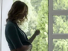 Babes - Stepmom and daughter share the painter cock