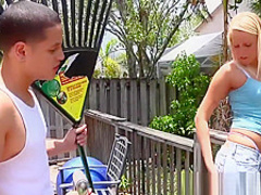 WANKZ- Sexy Blonde Showing Whale Tail