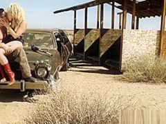 Alluring Annika Albrite takes her husbands cock inside her