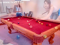 honey pool table lost bet quickie - huge facial