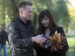 Anal debut in a home studio