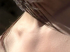 Monika tanning her perkies