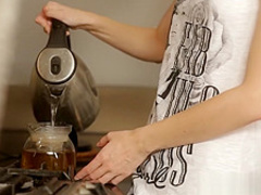 Edita feels amazing when her boyfriend serves cock for desert