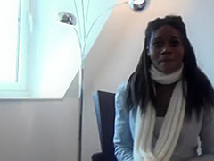 Amateur black babe loves a white dick