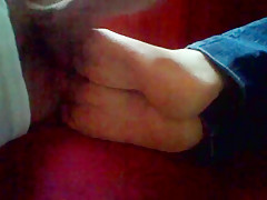 Cum on her pretty soles 5