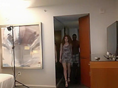 Pleasuring his bbc with her tasty twat