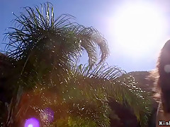 Inked dude ties up and anal fucks babe