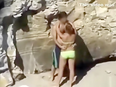 Amateur Doggystyle Quickie Public Beach