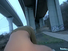 Public Agent Outdoor orgasms for Serbian beauty