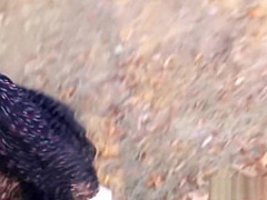 Redhead Teen Fucked Outdoors Ends With A Facial