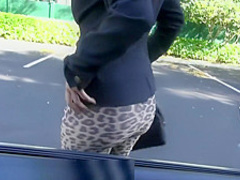 Reality Kings - Brianna Bella show off her booty in the backseat