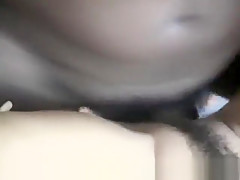 Amateur interracial threesome with facial cumshot
