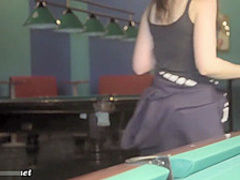 Jeny Smith parading her pantyhose in public