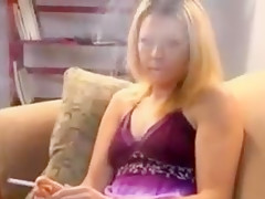 my sister Jessica Masturbating having Newport 100s cigarette