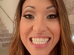 Sensual Jayden Lee takes a big load on her pretty face