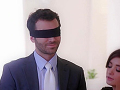 Girlfriend surprises BF with threesome