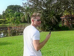 Outdoor fucking the horny MILF with a sexy bikini