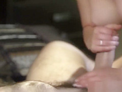 Hottie at a party romped and covered with a big load