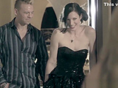 Hottie at a party romped and covered with a big load