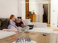 Step Mom Lessons - Ella Hughes and Rebecca Moore share cock