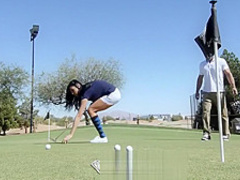 PureMature - Audrey Bitoni gets a hole-in-one with Johnny