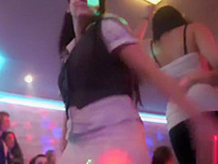 Hot club girls enjoy some hard boners