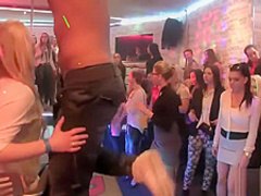 Hot club girls enjoy some hard boners