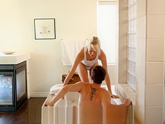 Passion-HD - Skinny Sierra Nevadah swallows a load of cum