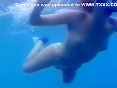 Josie underwater