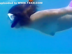 Josie underwater