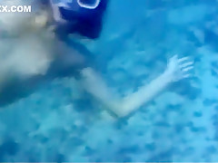 Josie underwater