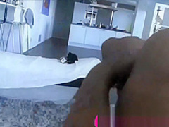 18 beautiful black Arianna loves blowjob and creampie