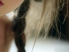 Real doll Abrill pleasing herself