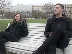 Teen with big titties horny for a good shag