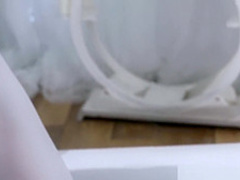 Massage Rooms Horny blonde takes big British cock in her shaved pussy