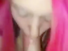 Emo college girl Makes a Hot Blowjob
