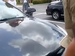 While on vacation she finds a random cock to ride