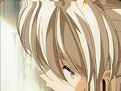 School cutie with hairy pussy gets hard fuck in hentai game