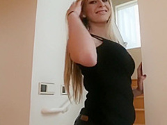 Slutty teen learning about cock pleasing