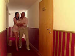 Small tits curvy girl likes anal