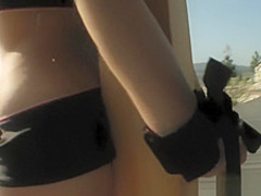 Cute blonde Bianca tied up for a firm pounding