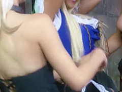 Bimbo off in the basement