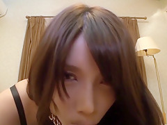 Hottest Japanese chick in Exotic POV, Stockings JAV movie