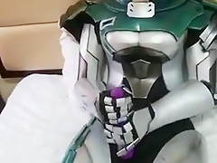 kigurumi battlesuit vibrating