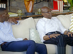 Brunette Adriana Chechik takes trio of BBC