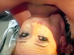 Redhead Audrey anal in stockings and a corset