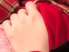 Asian teen massages her hot pussy in private