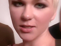 Four dicks for horny Claudia Downs