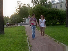 Gorgeous redhead shows her lover a romantic time