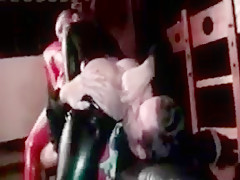 Fantastic latex threesome